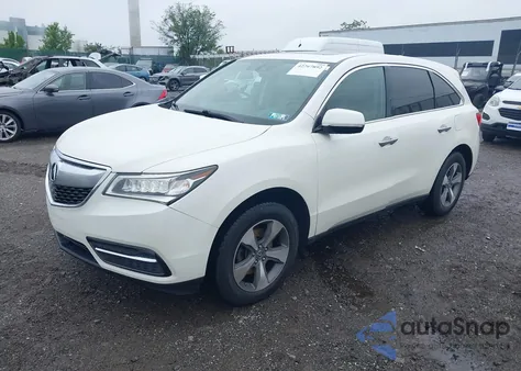 2016 Acura Mdx Acurawatch Plus Package z USA, uszkodzony, nr VIN 5FRYD4H23GB035209